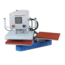 QS-G4050  pneumatic double work table heat transfer press machine T shirt printing machine logo label machine